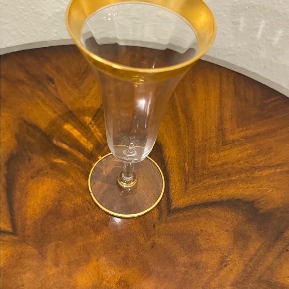 5 Vintage Tiffin Franciscan Minton Etched Stemmed Optic Wine Glasses 6 ounce. - Picture 6 of 11